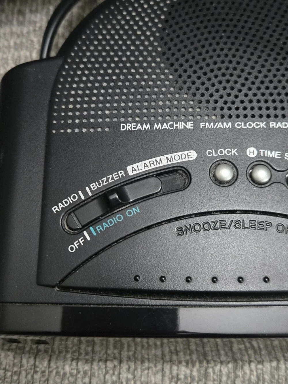 Sony Icf-C212 Dream Machine FM/AM Green LED Black Alarm Clock Radio